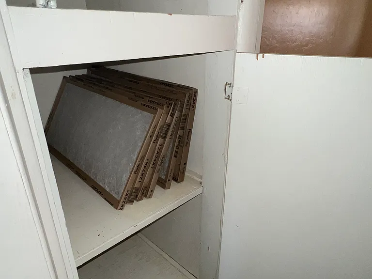The linen closet.