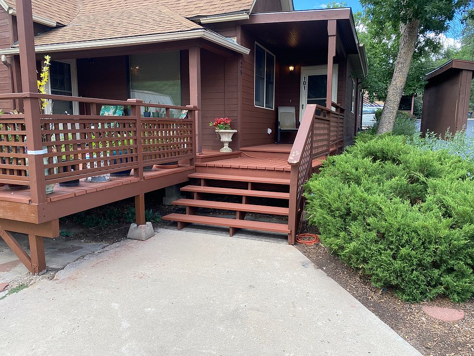 Front entry and large deck