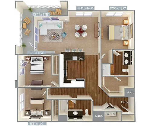 Floor plan C3-1-Var-1422
