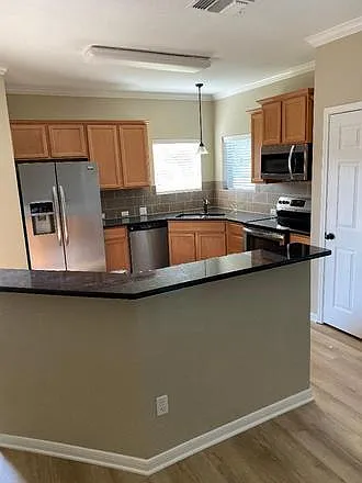 kitchen and bar