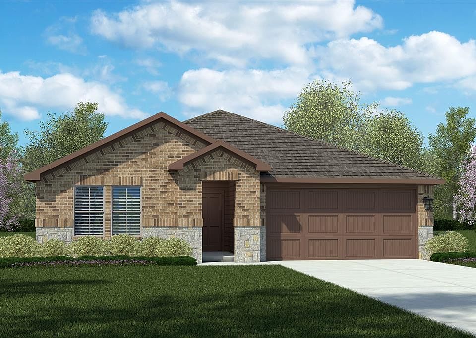 D.R. Horton's Justin floorplan, elevation B. All photos shown here may not depict the specified home & features included are for illustration purposes only