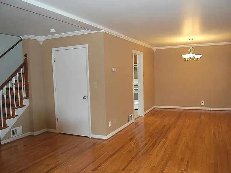 Pressler Grove living rooms offer fabulous original hardwood flooring and an L-shaped design, allowing for a multitude of decorating options.