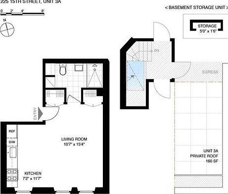 2nd image of 225 15th St APT 3A