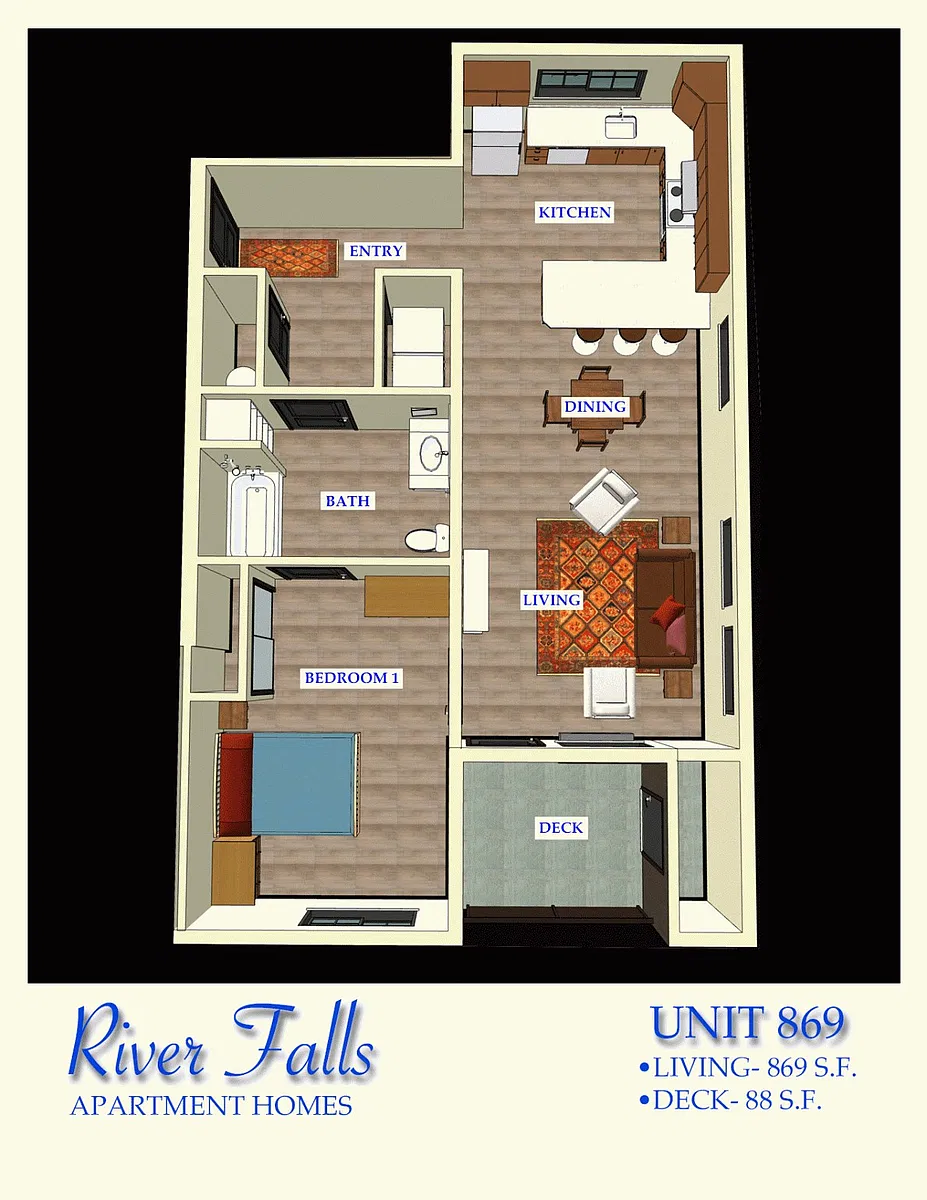 Floor plan Lower 1 Bed