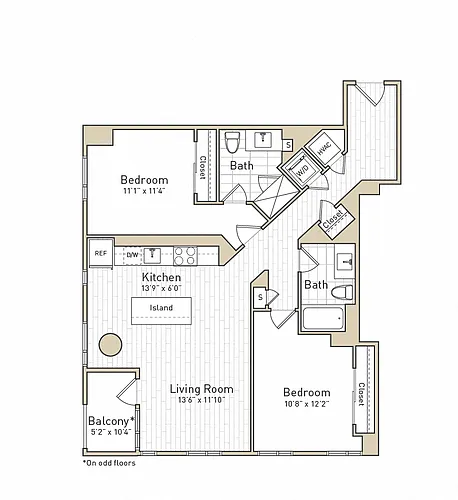 Floor plan B10B - Rise