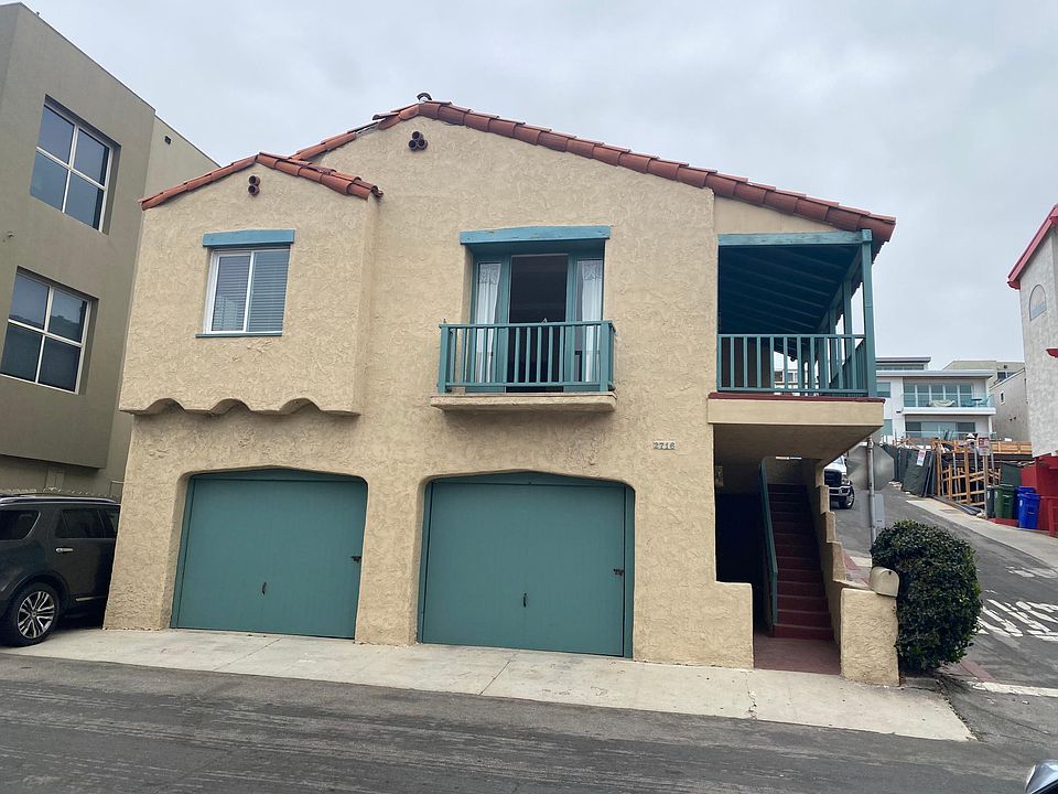 Outside view. This unit gets access to both garages.