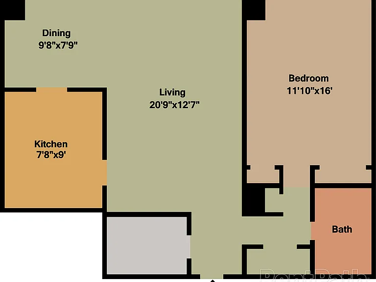 1 Bedroom, 1 Bath 1 Bedroom, 1 Bath