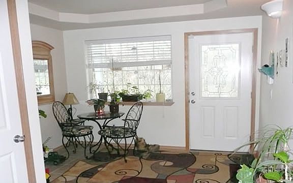 Large Entry with coffered ceiling