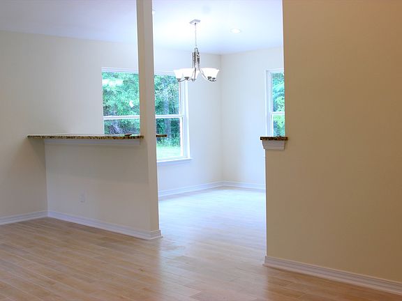 Wide open tiled living room