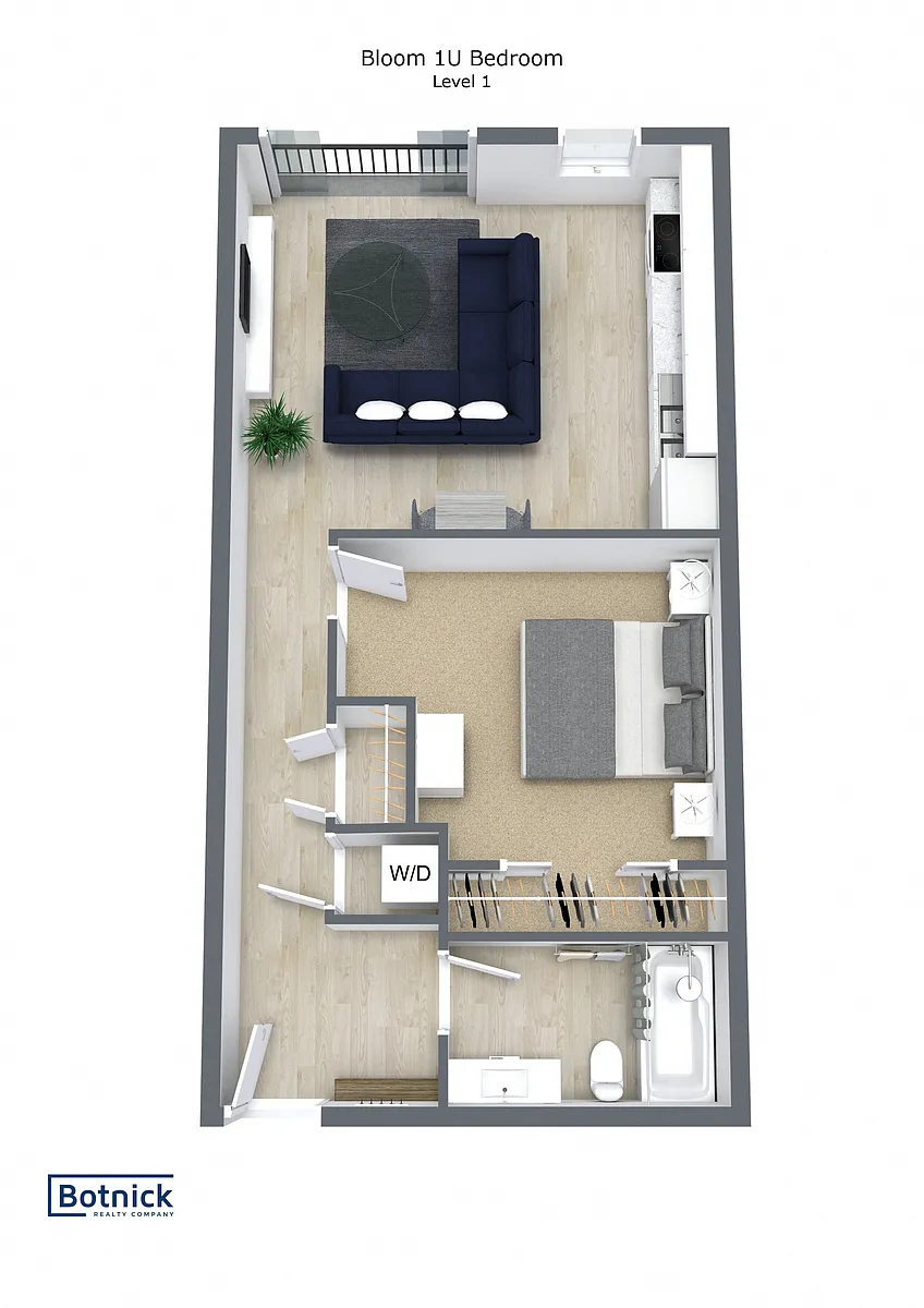 Floor plan Urban One-Bedroom
