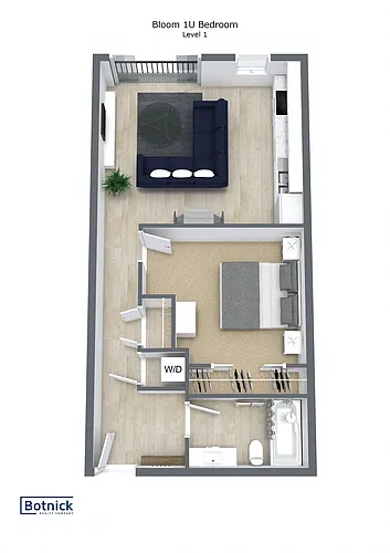 Floor plan Urban One-Bedroom