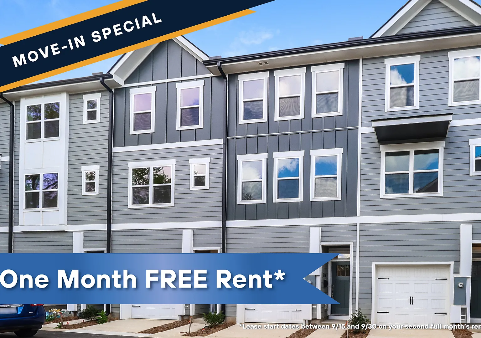 3-Bedroom, 3.5 Bath Townhome for Rent in Charlotte, NC | Attached Garage & Modern Kitchen — Photo 1