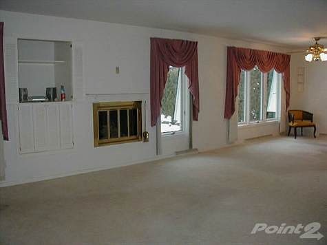 living room with fireplace