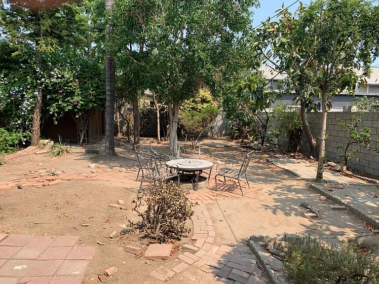 gated backyard