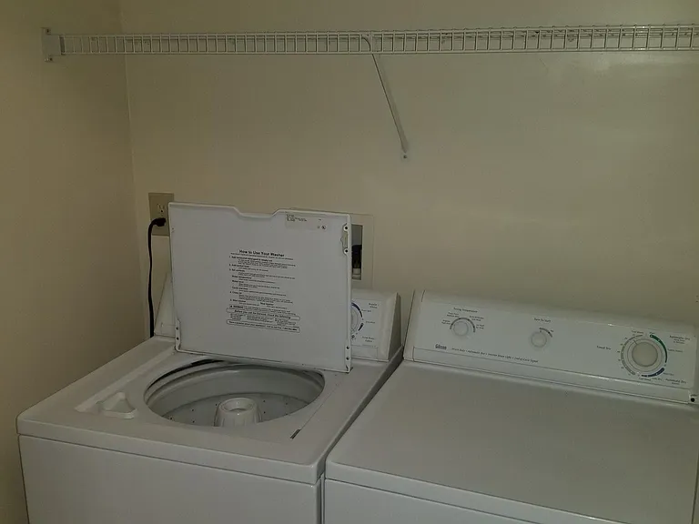 Washer and Dryer in kitchen convenient