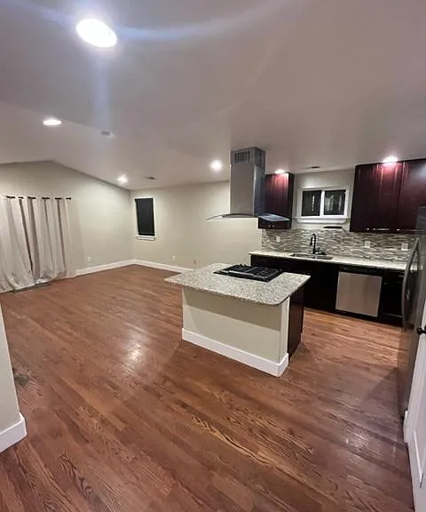 Kitchen and second living area.