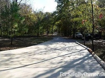 Looking from front porch up the driveway