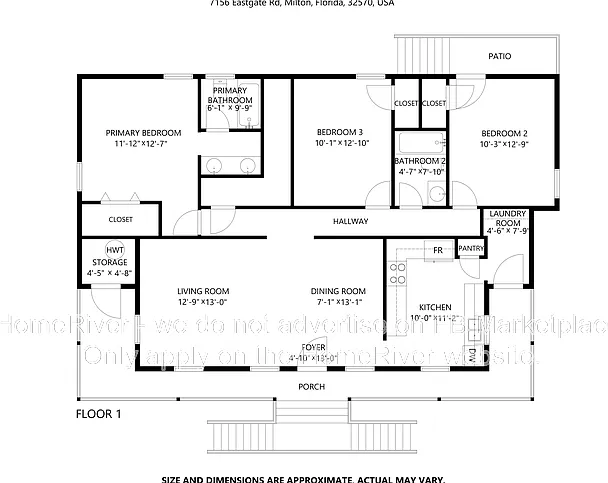 3 bed, 2.0 bath, 1275 sqft, $2,400 — Photo 3