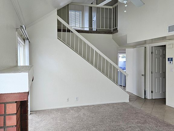 Living room with gas fireplace
