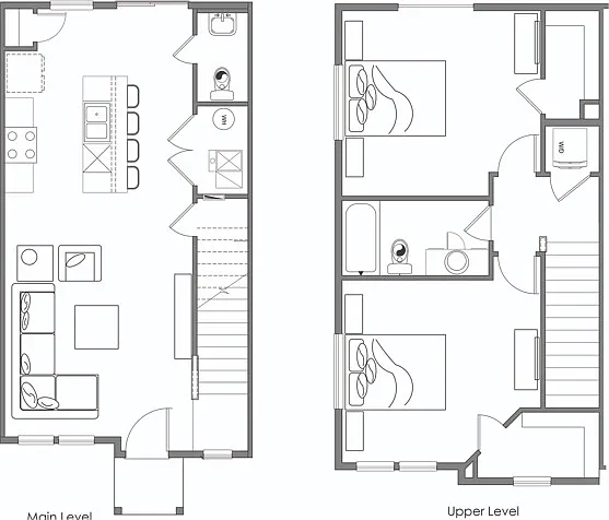 Two bedroom, 1.5 bath townhome Two bedroom, 1.5 bath townhome