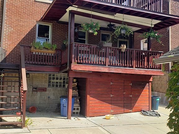 Large covered private deck and storage below