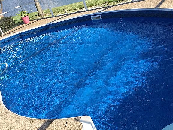 Pool with new liner