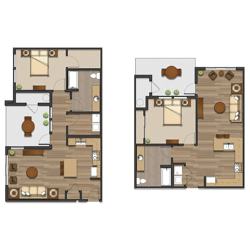 Floor plan 1 Bedroom 1 Bathroom