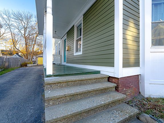 Private front porch and entrance.