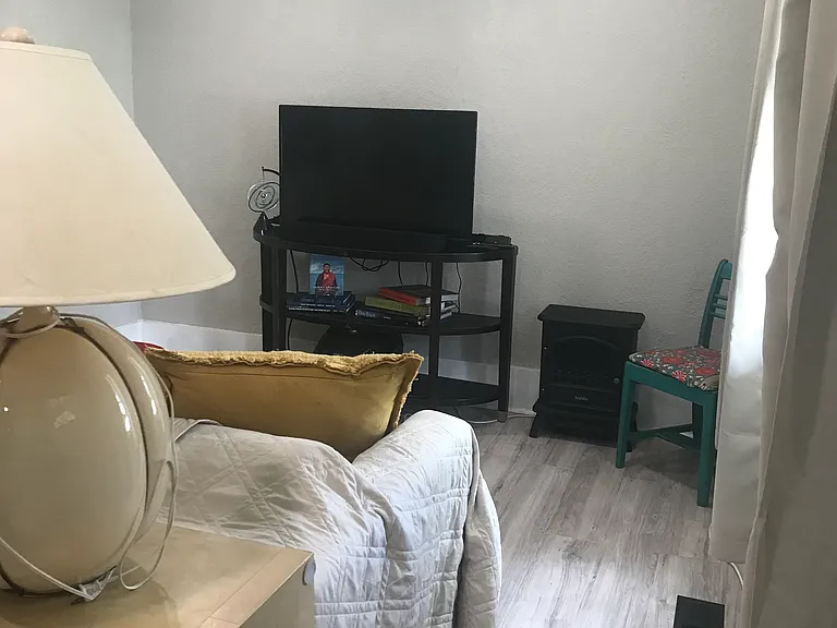 Spacious living room with fresh paint throughout home.