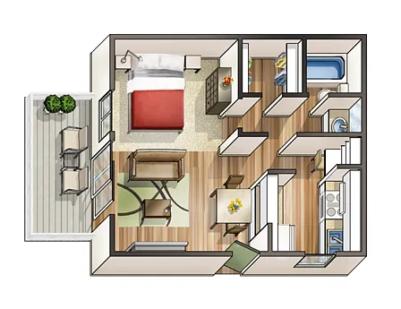Floor plan JR 1 - L - Catamaran