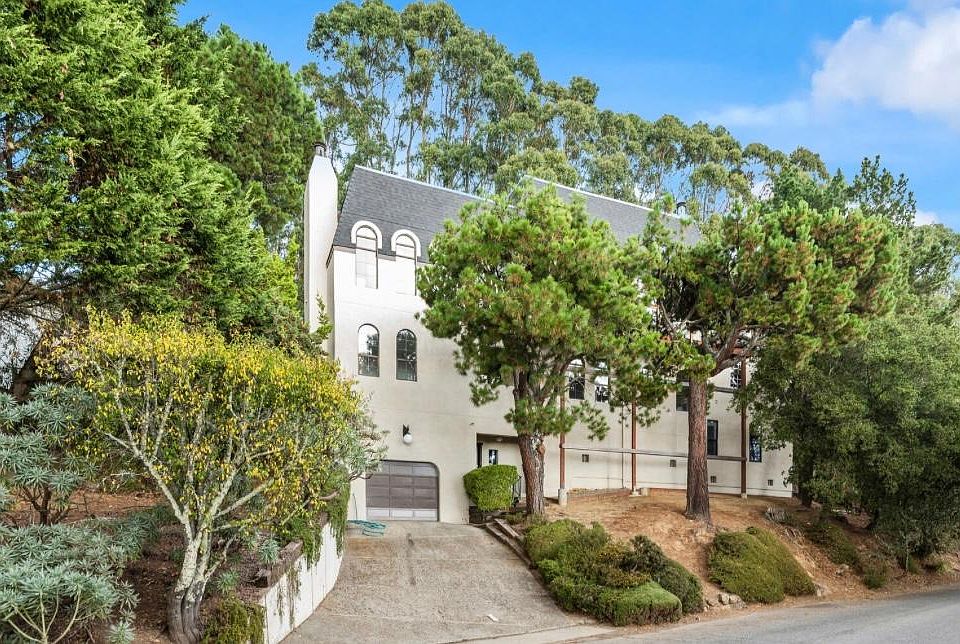 Private driveway and garage