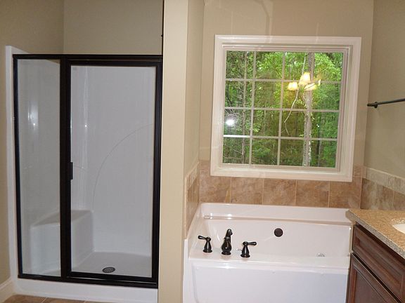 master bath with jetted tub and seperate shower