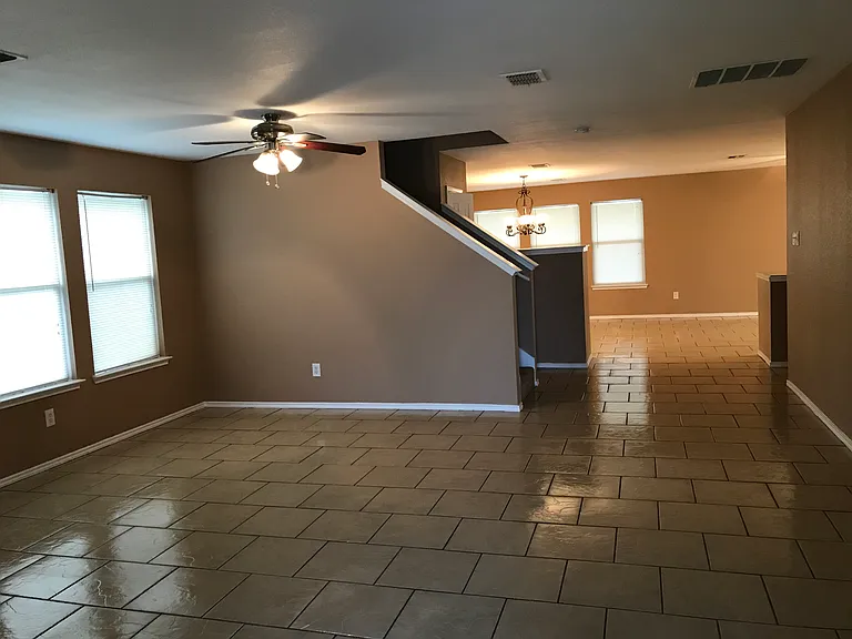 Living room to kitchen.