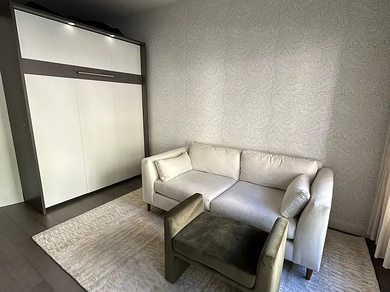 Same room with murphy bed / office set-up