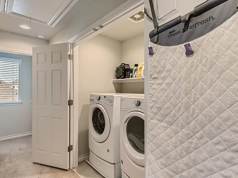 Front-loading washer and dryer