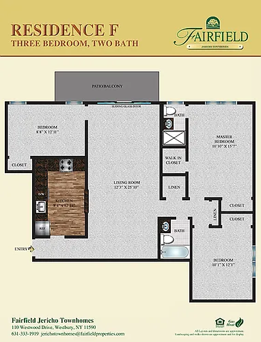 Floor plan Three Bedroom