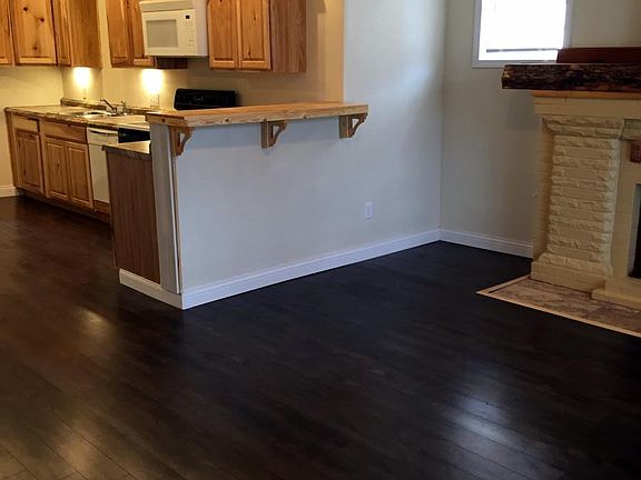 Living room to open kitchen