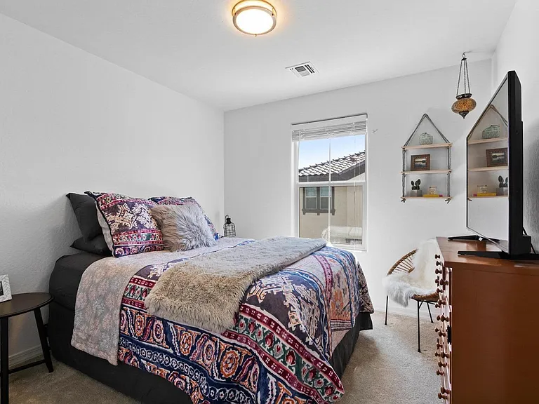 Guest room upstairs (now has ceiling fan)