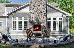 Beautiful patio & fireplace!