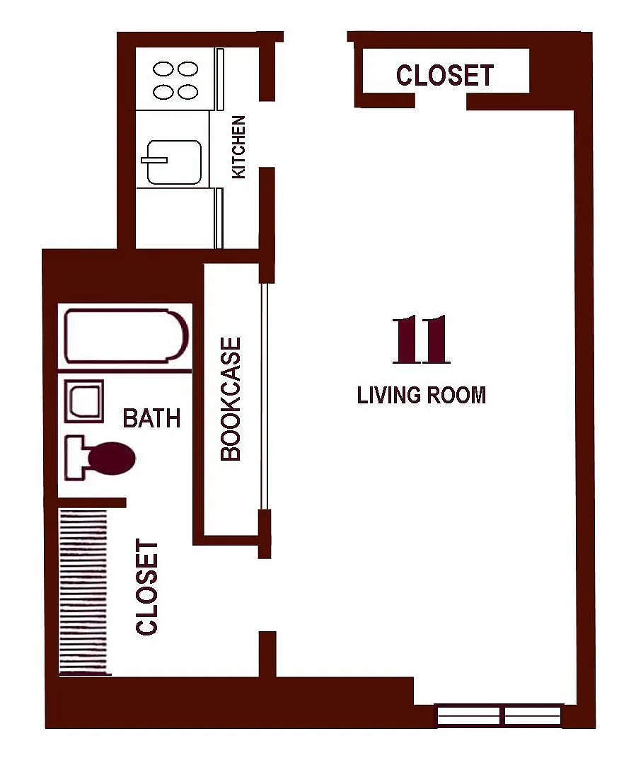 Floor plan Galley Studio