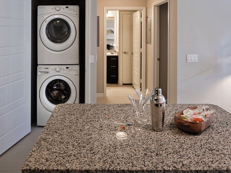Full size front-loading washer and dryer