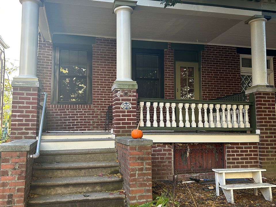 Freshly painted exterior and rebuilt front porch