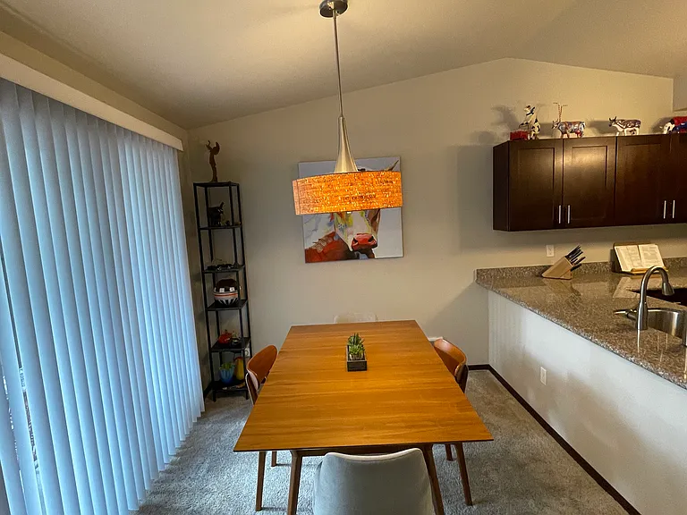 dining room with table