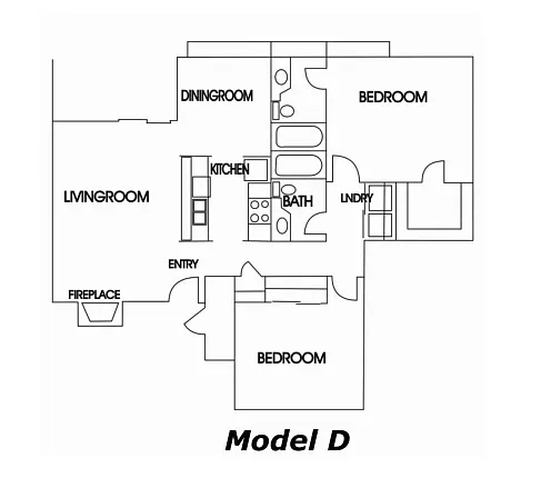Floor plan Model D