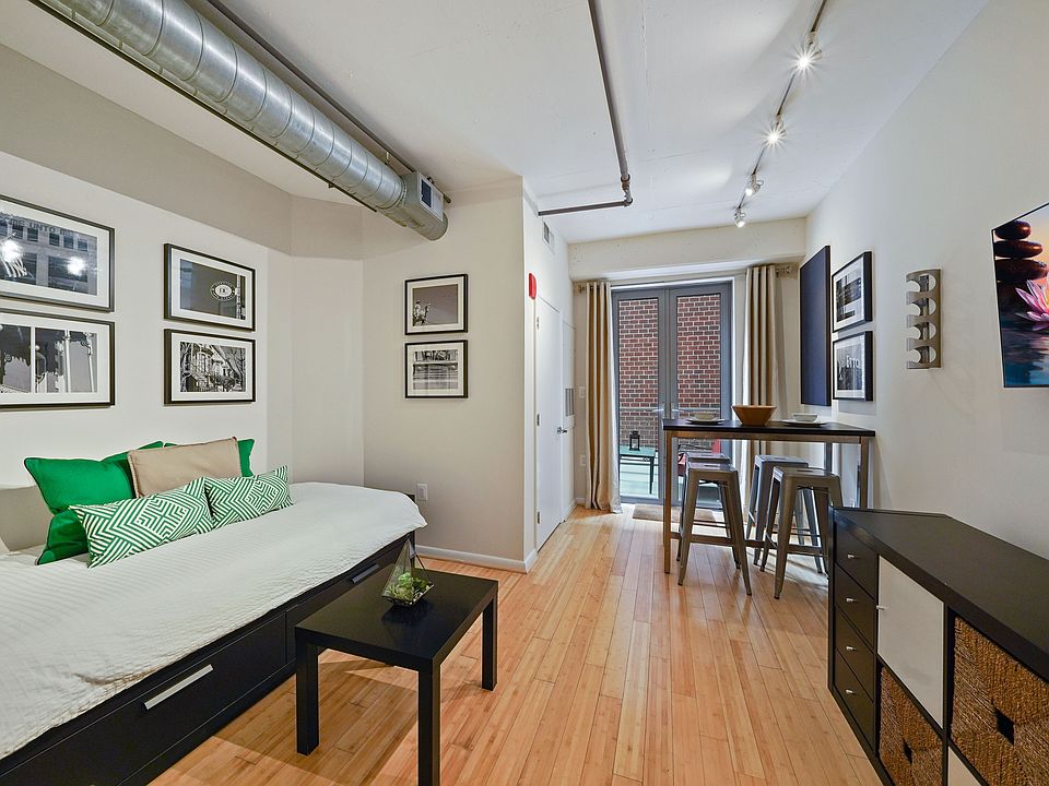 Bed, linens, pillows, mattress NOT included in monthly rent, but otherwise the unit is fully-furnished.