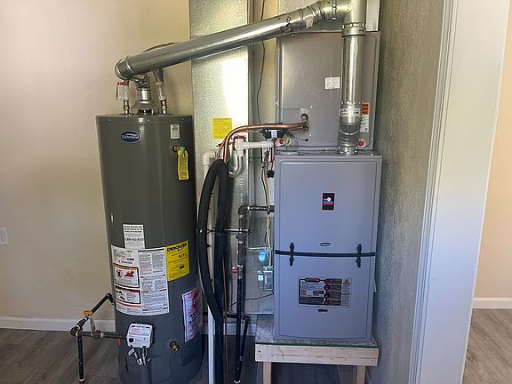New furnace and water heater