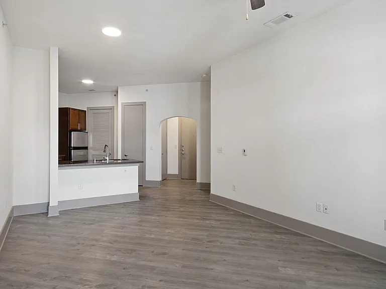 High ceilings and a spacious living area