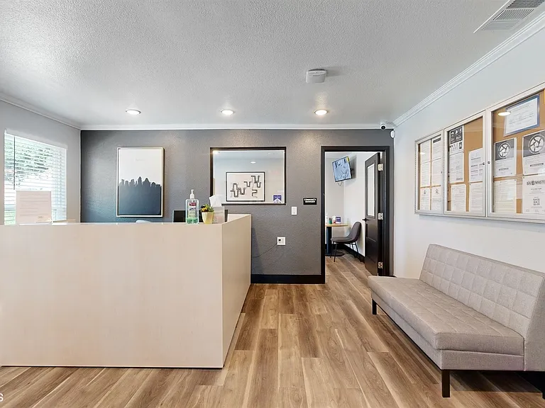 Property leasing center waiting room