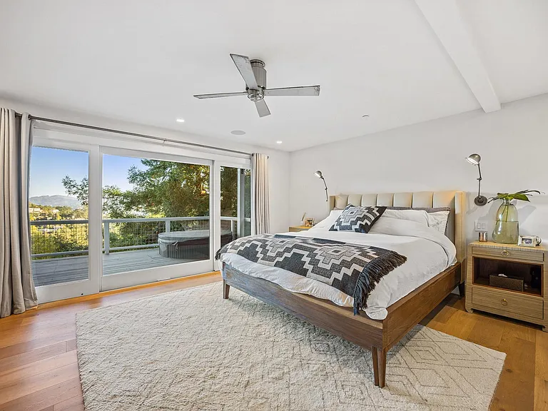 Master bedroom with hot tub off the room