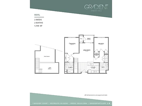 Floor plan B2XL with Loft